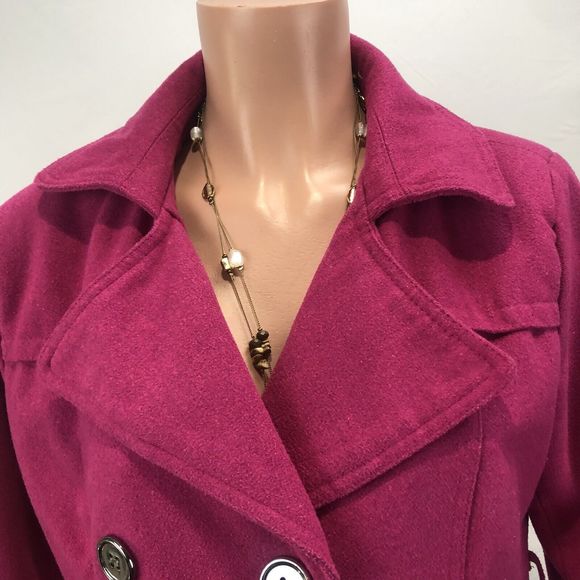 Bongo Jacket Women's Sz M Pink with  Blend Button Front - Picture 9 of 16